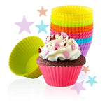 Moldes Silicona Para Cupcakes  X 10 Unidades